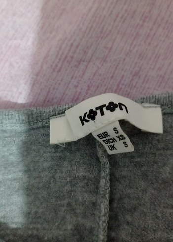 s Beden Gri Kadın Keten Basic Tişört