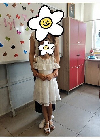 Koton ,6 yaş beyaz şık elbise