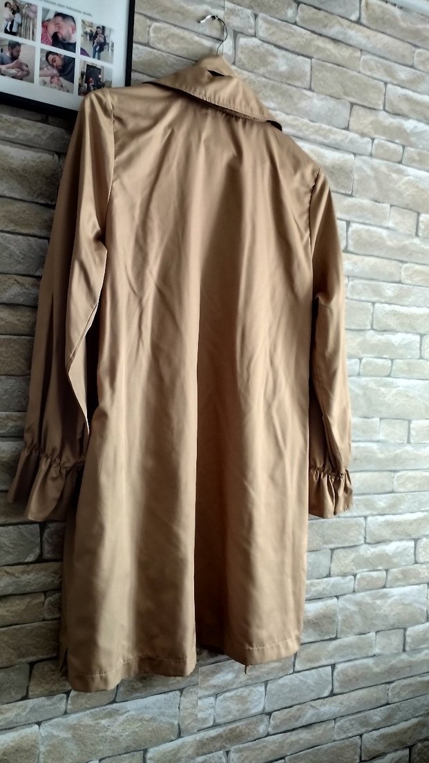 Bej Kadın Salaş Trençkot - Görsel 2