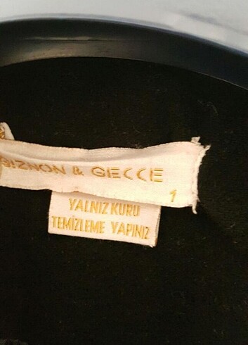 36 Beden siyah Renk GIZNON & GECCE KABAN