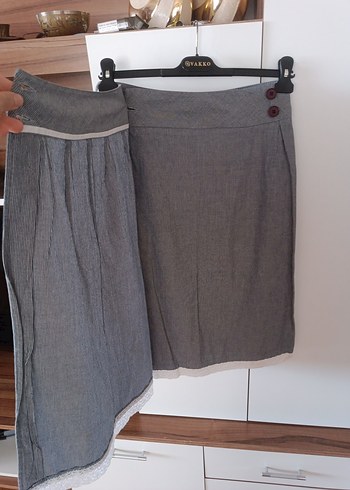 Zara peştemal midi boy etek