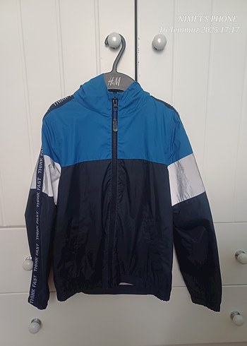 Mavi Cep Detaylı Erkek Çocuk streetwear mont