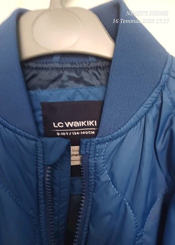LC Waikiki Mavi Fermuarlı Erkek çocuk Midi Mont