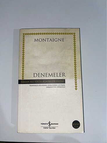 Denemeler Montaigne Klasikler