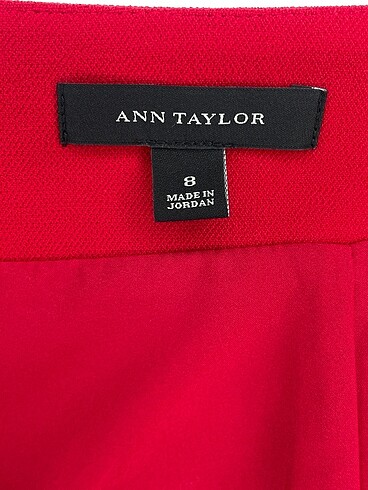 42 Beden kırmızı Renk Ann Taylor Midi Etek %70 İndirimli.