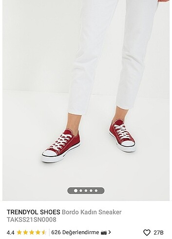 38 Beden bordo Renk CONVERSE