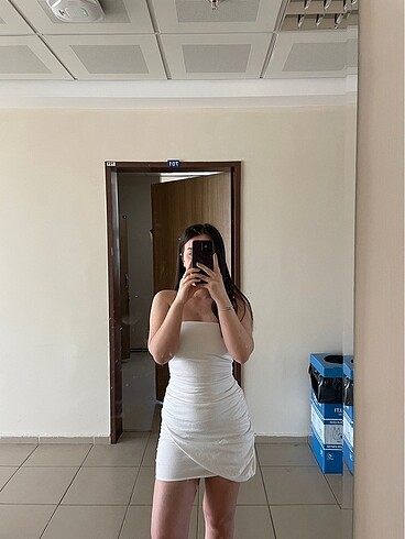 Zara beyaz elbise