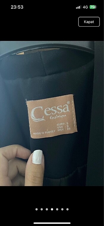 s Beden siyah Renk Blazer çeket