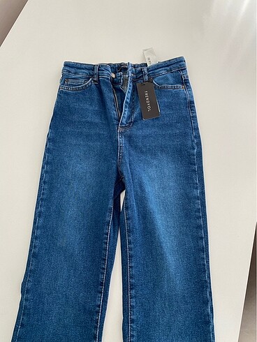 38 Beden Trendyolmilla yüksek bel flare jeans