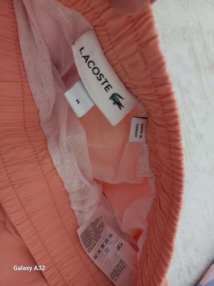 Pastel Kırmızı ve Somon Renkli Mini Erkek Şort - Görsel 2