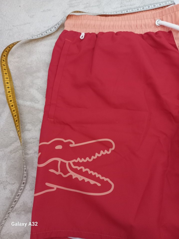 Pastel Kırmızı ve Somon Renkli Mini Erkek Şort - Görsel 4