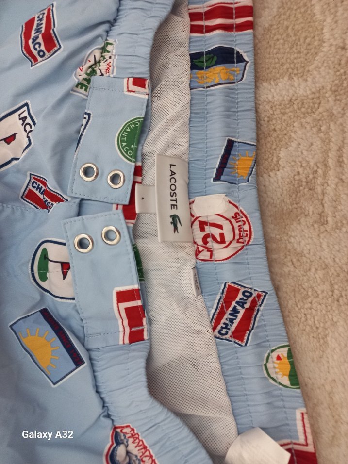 Düğmeli Baskılı Mavi Mini Erkek Mayo - Görsel 2