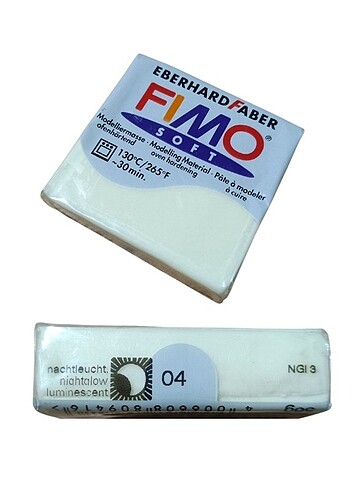 Fimo Polimer Kil hamuru 56 gr 8020 - 04 Gece Parlayan Light Sarı