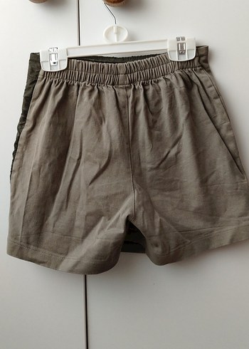 Beltli Keten Şort etek - Görsel 3