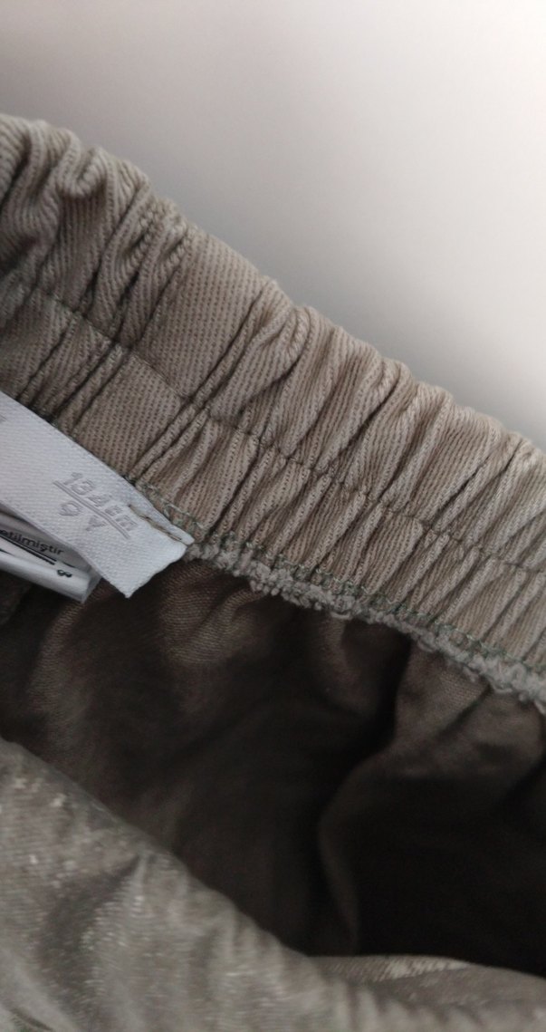 Beltli Keten Şort etek - Görsel 4