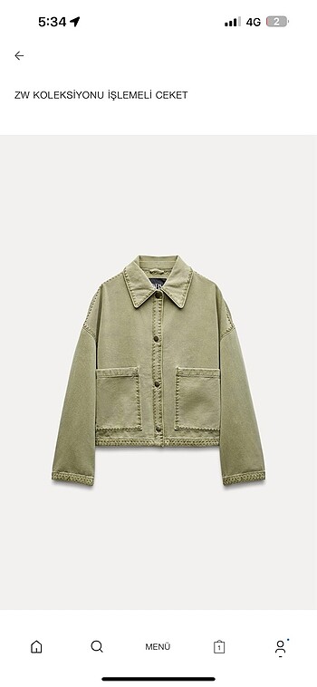 zara denim ceket