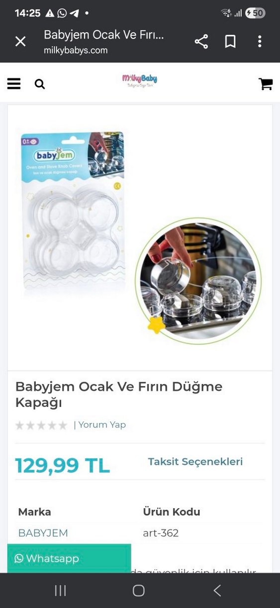 babyJem Fırın ve Ocak Düğme Koruyucuları - Görsel 2