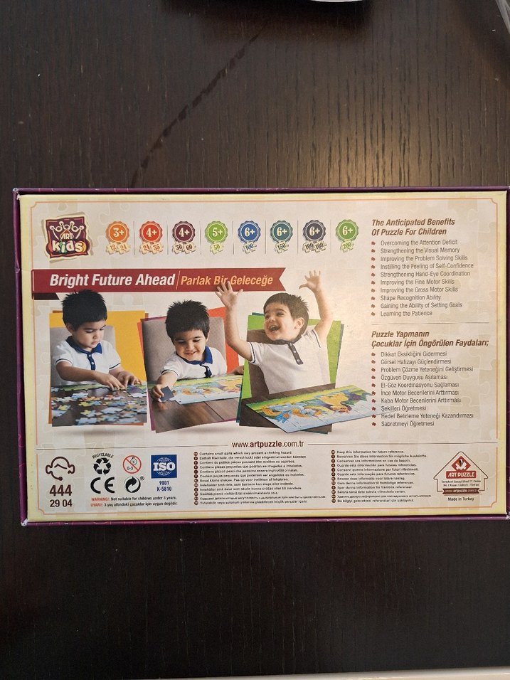 4-5 yaş 2'si 1 Arada Renkli Puzzle Art Kids - Görsel 2