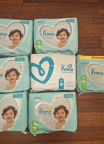 PRIMA (PRİMA) PREMIUM CARE 6 (13 + Kg) BEBEK BEZİ (1 paket 31 ad