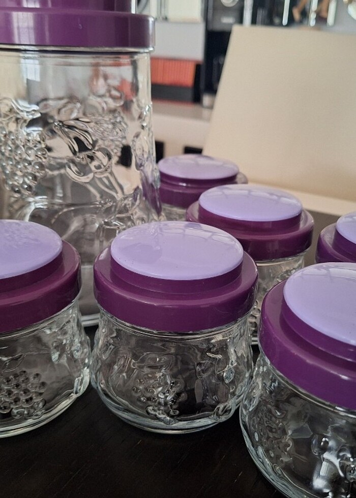 PAŞABAHÇE KAVANOZ SETİ 6 KÜÇÜK (250 ml) 1 BÜYÜK (1500 ml) - Görsel 2