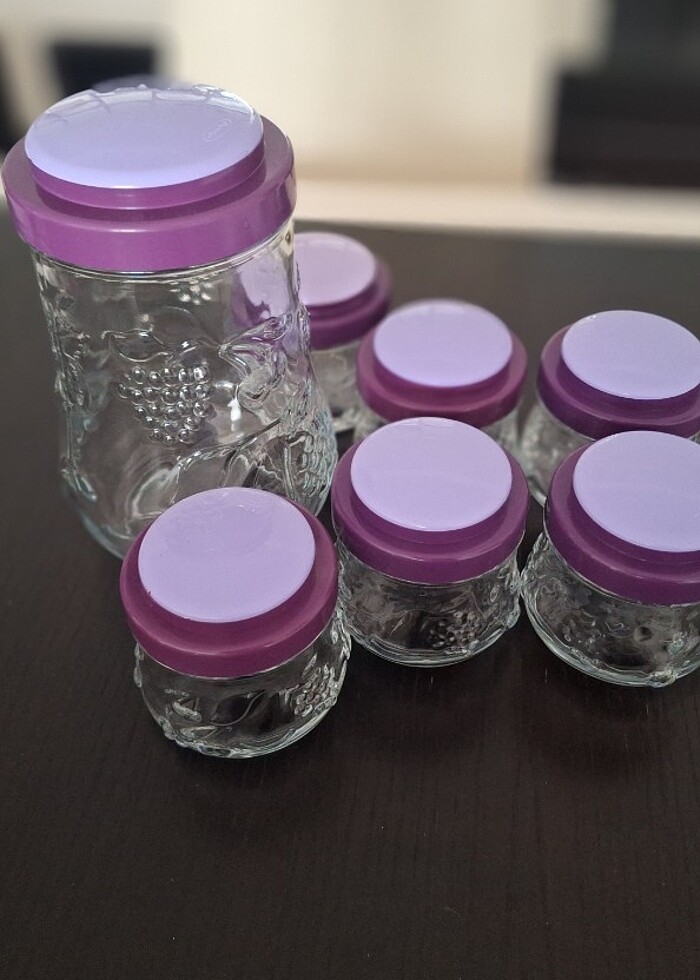 PAŞABAHÇE KAVANOZ SETİ 6 KÜÇÜK (250 ml) 1 BÜYÜK (1500 ml) - Görsel 4