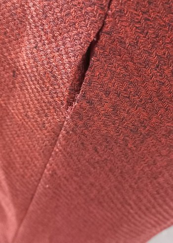 Düğmeli Bordo Midi  Etek - Görsel 7