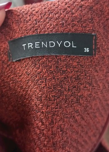 Düğmeli Bordo Midi  Etek - Görsel 6