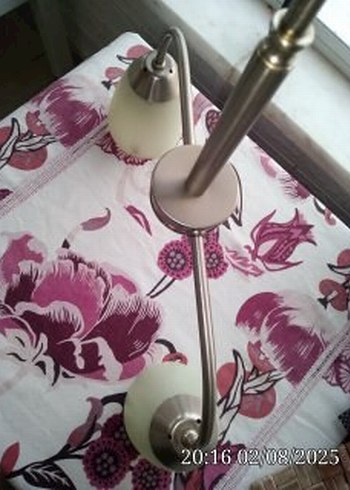 yeşilimsi İkili Abajur Lambası - Görsel 7