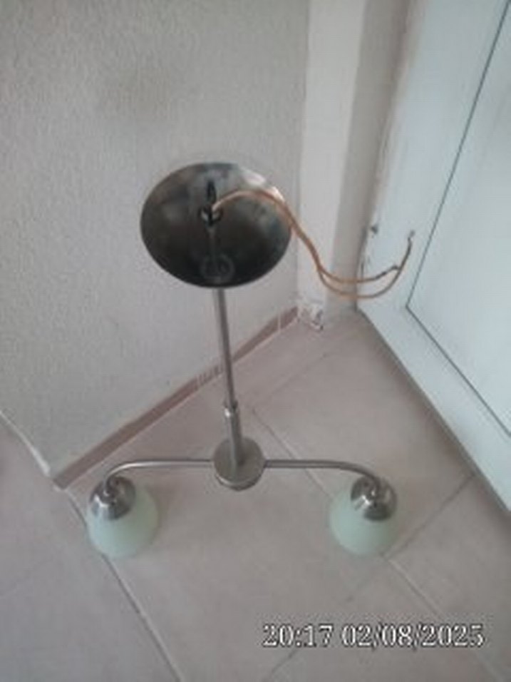 yeşilimsi İkili Abajur Lambası - Görsel 5