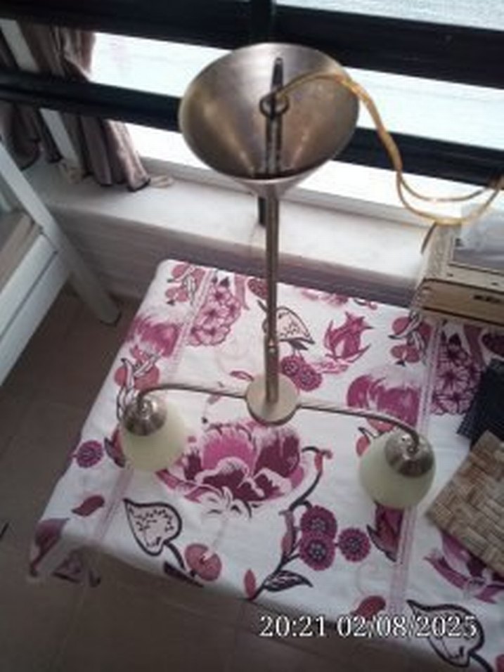 yeşilimsi İkili Abajur Lambası - Görsel 3