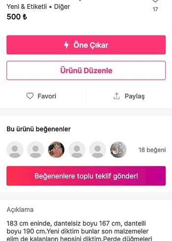 5 motifli krem renkli perde - Görsel 3