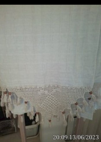 5 motifli krem renkli perde - Görsel 2