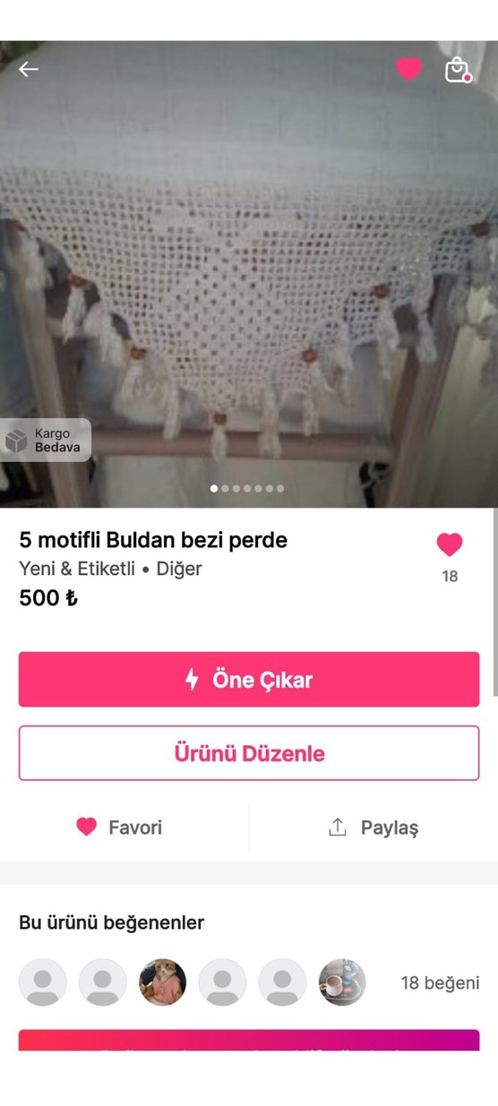 5 motifli krem renkli perde - Görsel 4