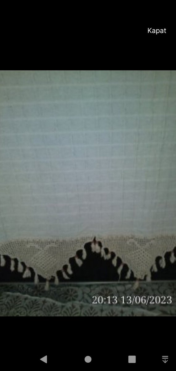 5 motifli krem renkli perde - Görsel 5