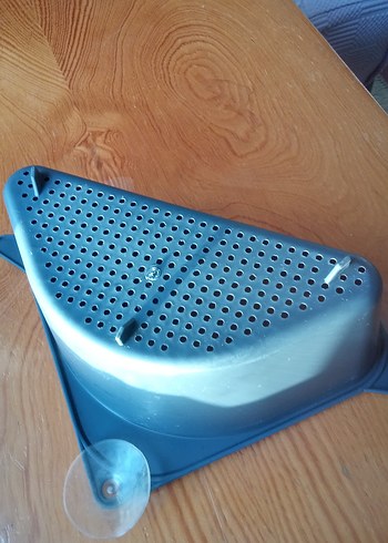 Gri Plastik Köşe Süzgeç - Görsel 3