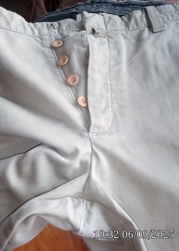 Gri Pamuklu Kemerli Erkek Pantolon - Görsel 9