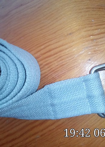 Gri Kot Kumaş Tokalı Kadın erkek Kemer - Görsel 3