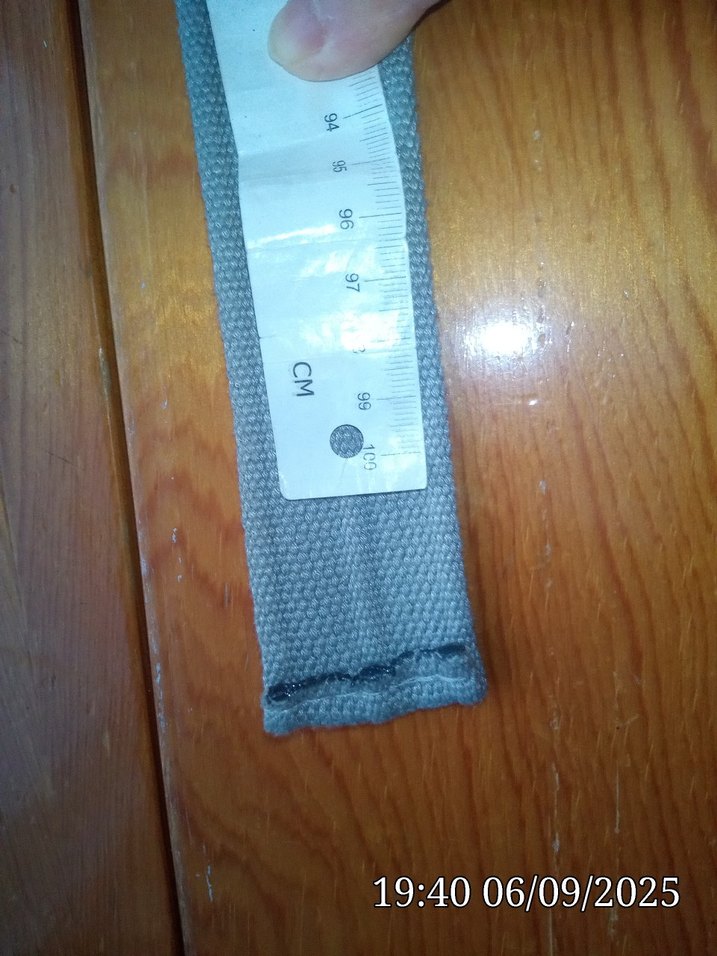 Gri Kot Kumaş Tokalı Kadın erkek Kemer - Görsel 5