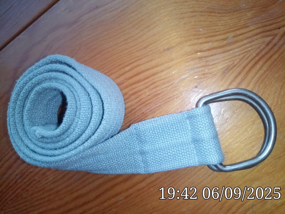 Gri Kot Kumaş Tokalı Kadın erkek Kemer - Görsel 3