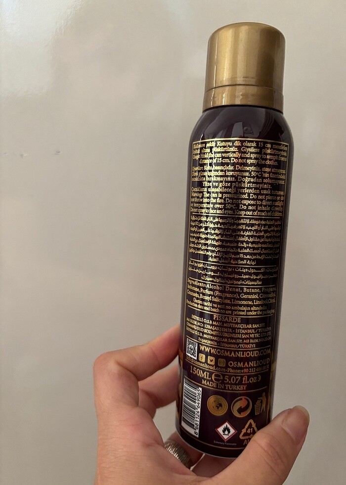 Osmanlı Oud Gülbahar Deodorant - Görsel 3