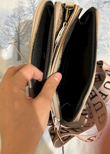 Kahverengi Desenli Kadın Çapraz Çanta - Görsel 6