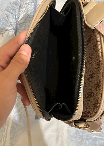 Kahverengi Desenli Kadın Çapraz Çanta - Görsel 5