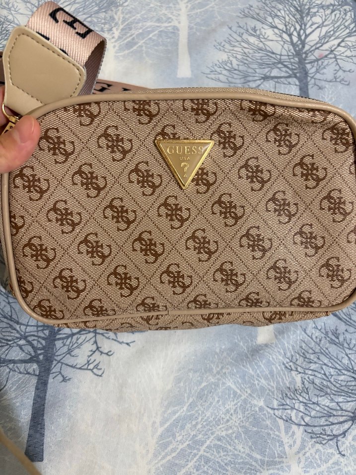 Kahverengi Desenli Kadın Çapraz Çanta - Görsel 2