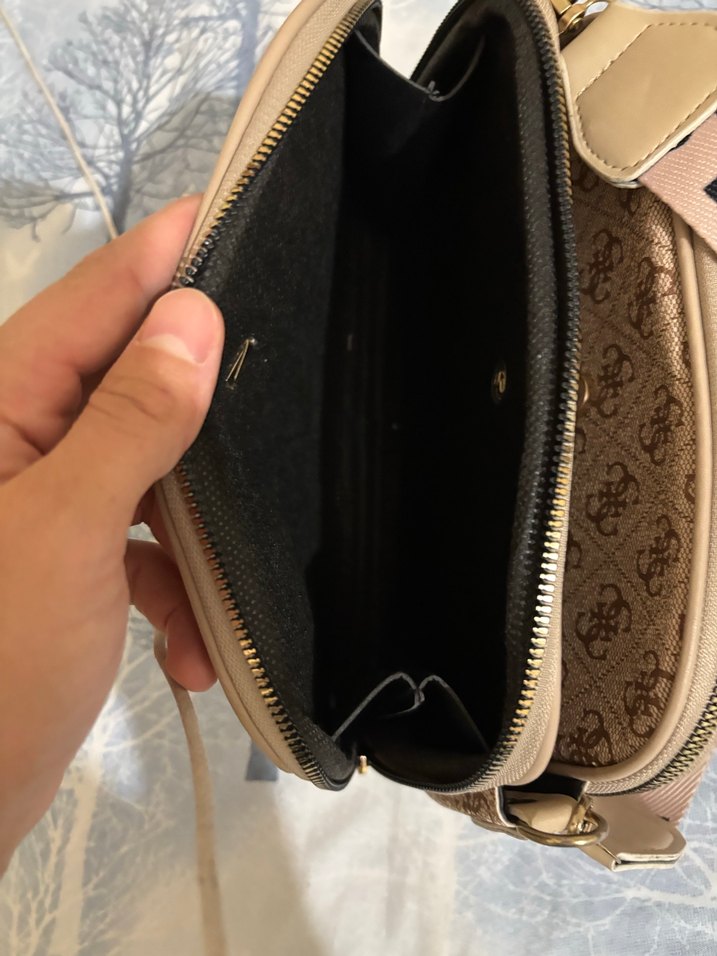 Kahverengi Desenli Kadın Çapraz Çanta - Görsel 5