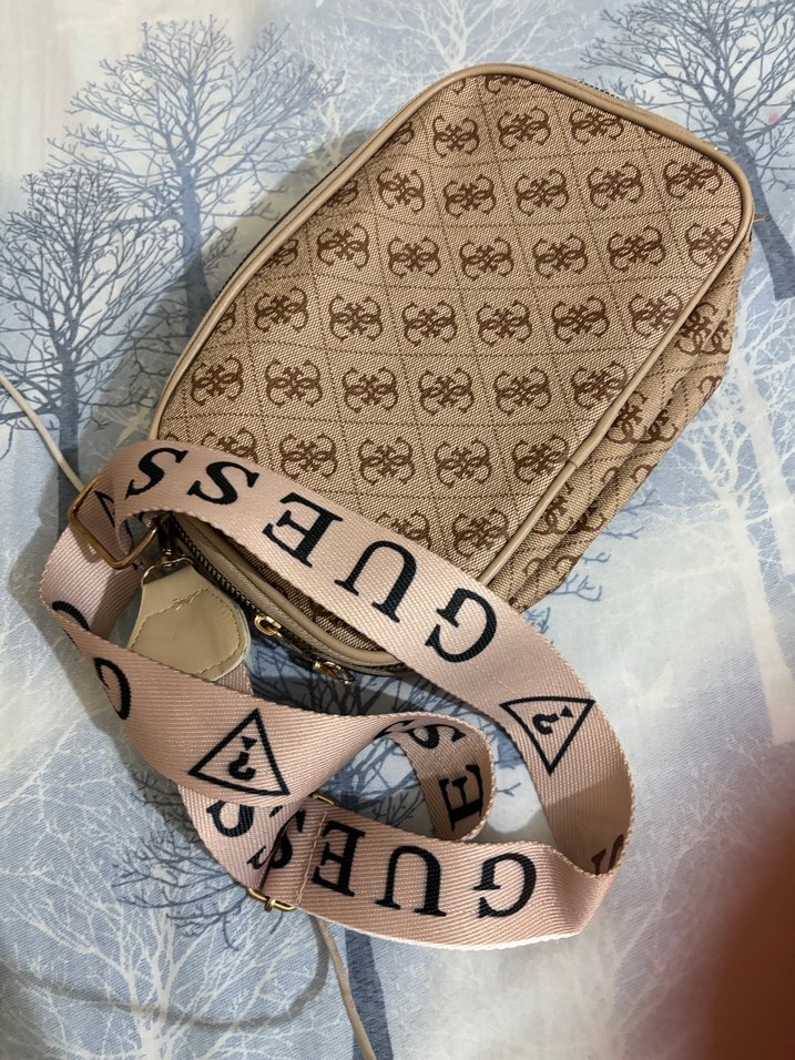 Kahverengi Desenli Kadın Çapraz Çanta - Görsel 3