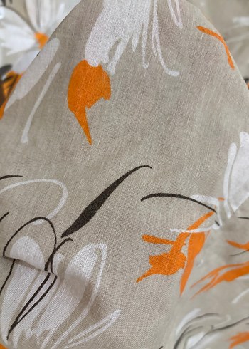 Bej Çiçekli Uzun Bohem Elbise - Görsel 5