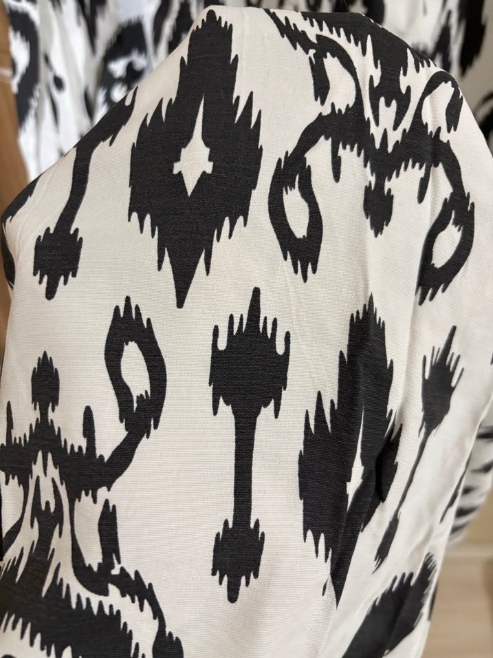 Uzun Kollu Bohem Batik Desenli Elbise - Görsel 4