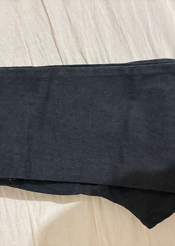 Siyah Midi Normal Kesim Kadın Kot Pantolon - Görsel 3