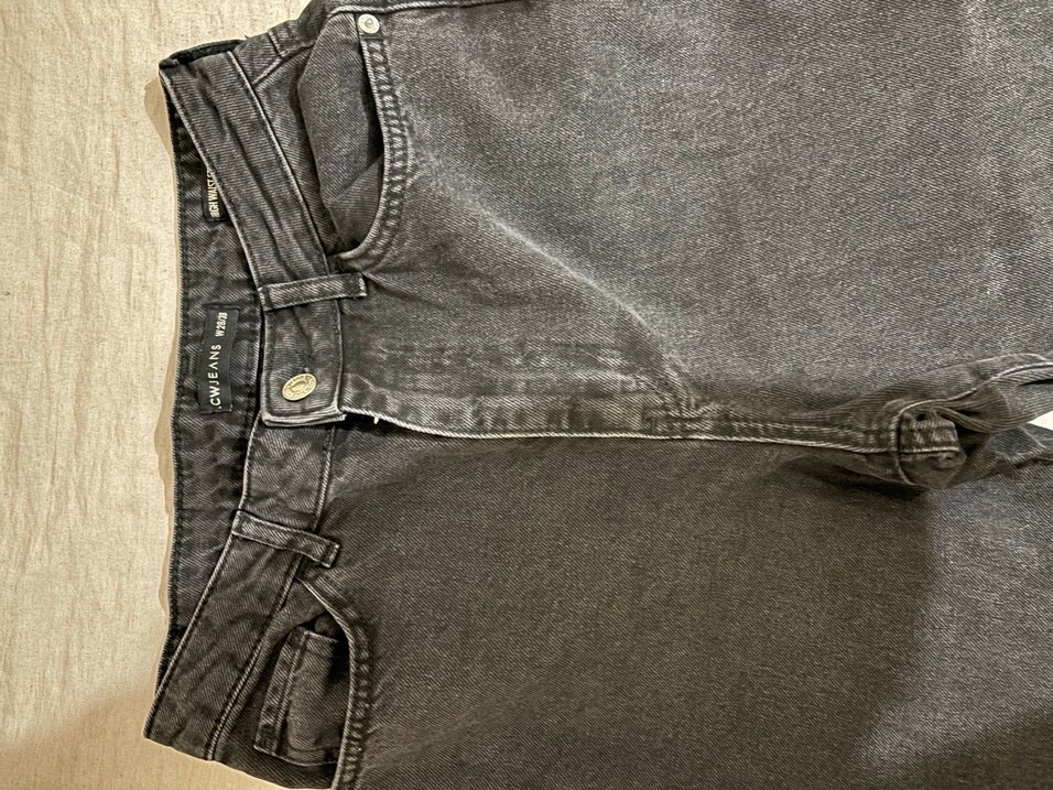 Siyah Midi Normal Kesim Kadın Kot Pantolon - Görsel 5