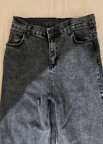 LİMABEL Alya İkon Gri Salaş Kot Pantolon - Görsel 3